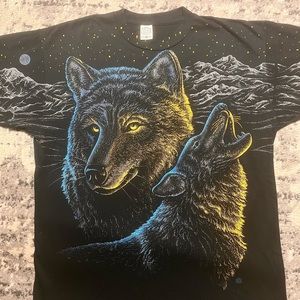 1995 Cotton Grove Graphic wolf Tee
